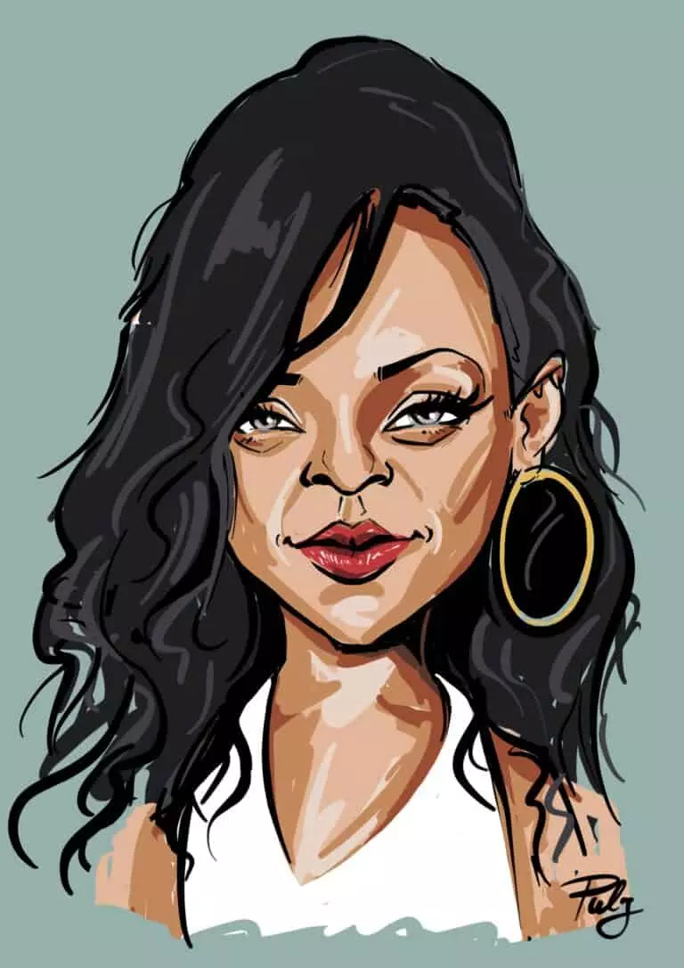 Rihanna Karikatur