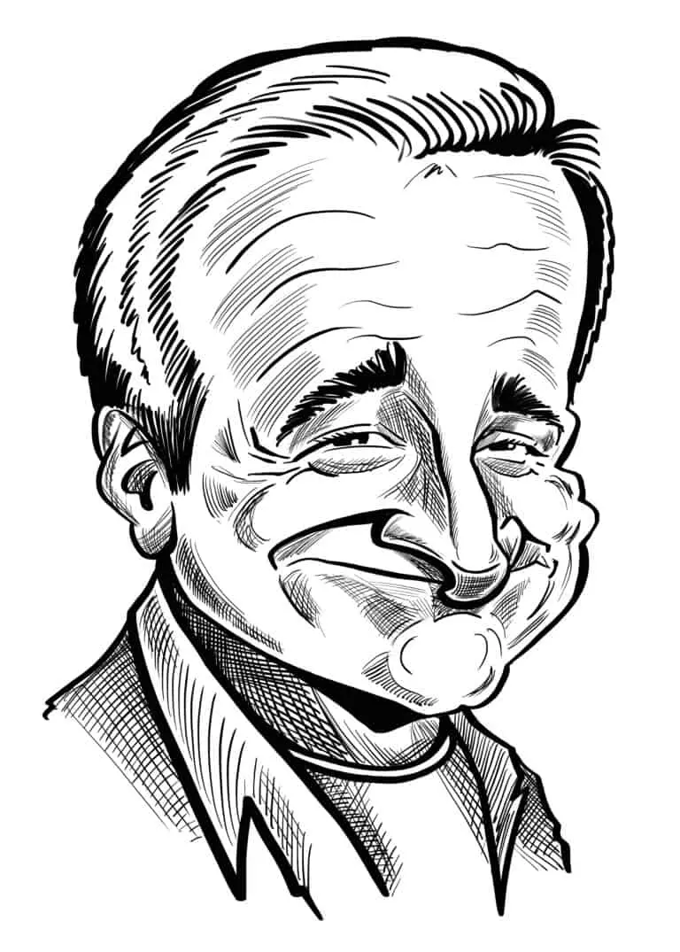 Robin Williams Karikatur