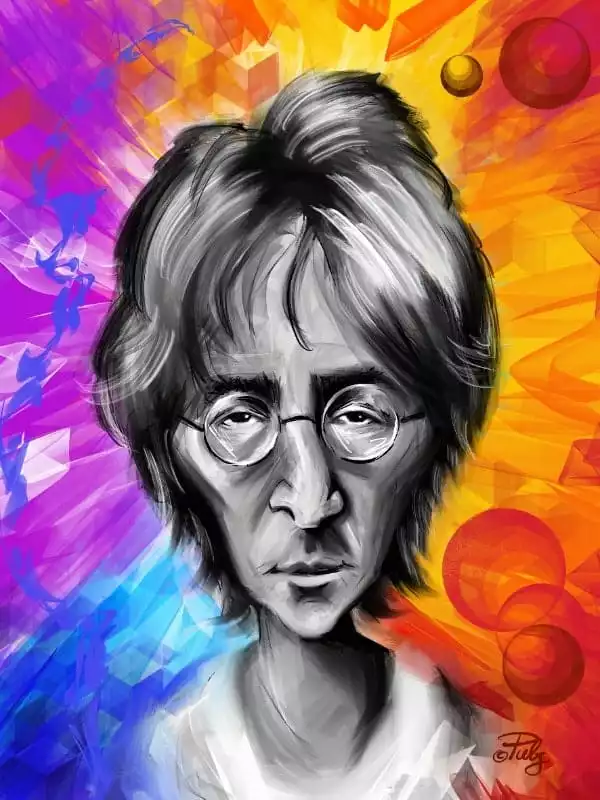 John Lennon Karikatur