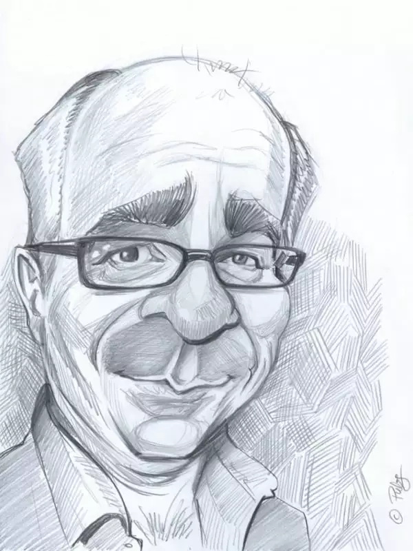 Michael Niavarani Karikatur
