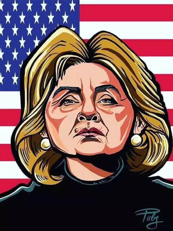Hillary Clinton Karikatur