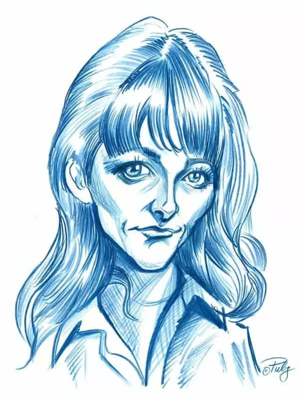 Liz Hurley Karikatur