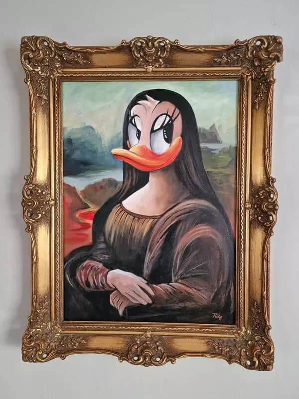 acrylbild mona duck