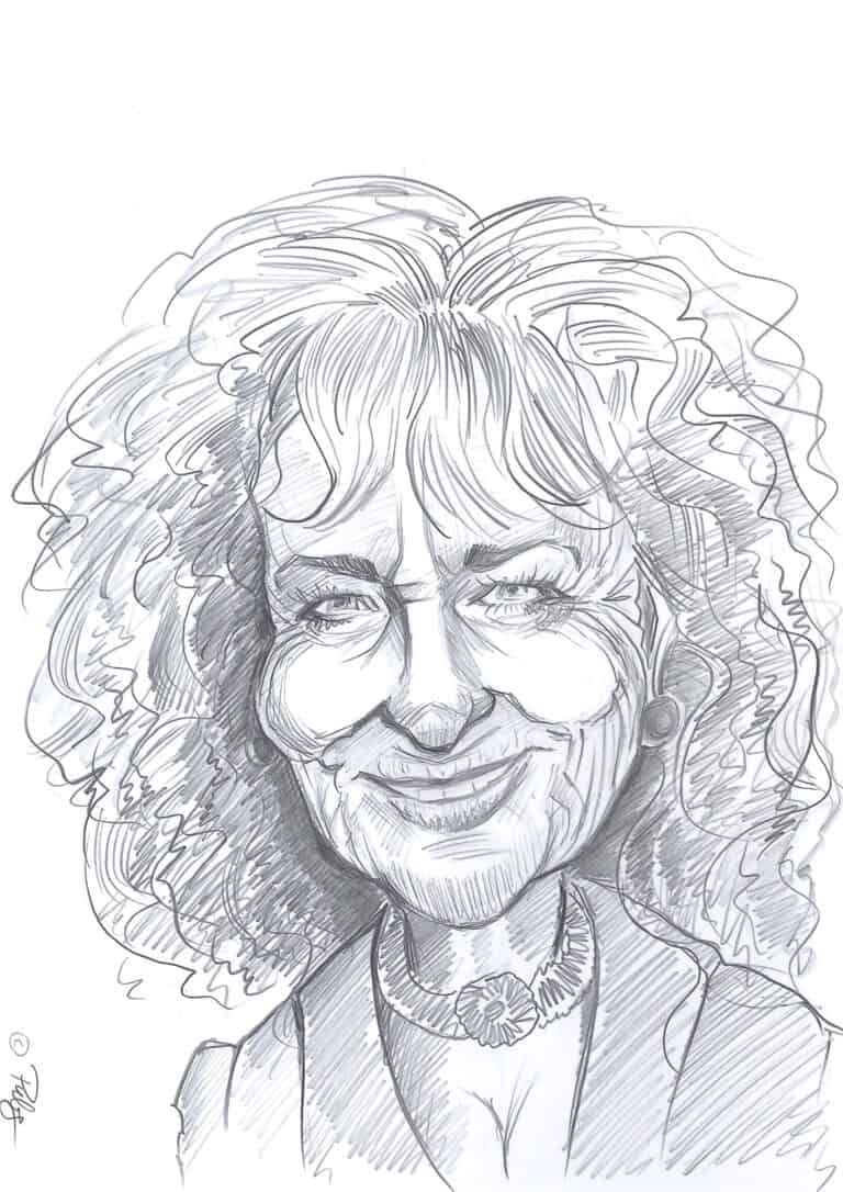 Dagmar Koller Karikatur