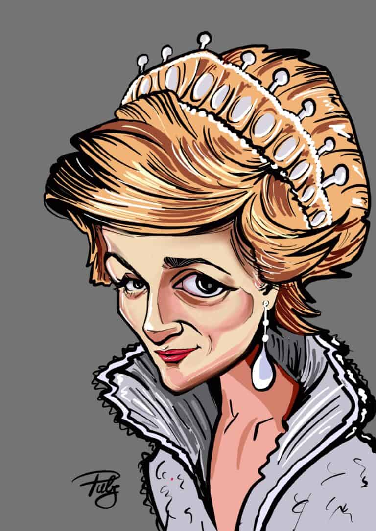 Lady Diana Karikatur