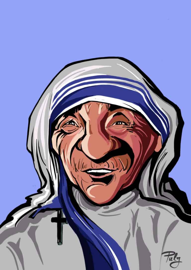 Mother Teresa Karikatur