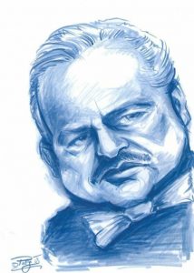 Marlon Brando Karikatur