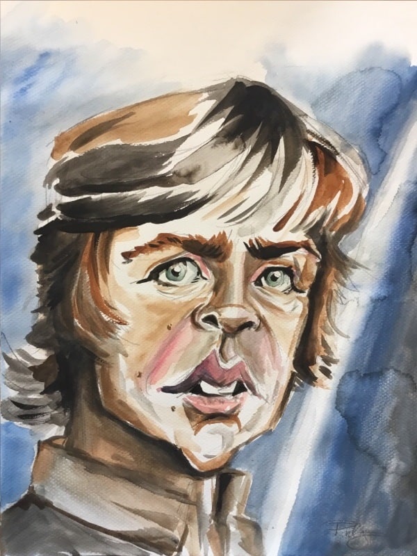Luke Skywalker Karikatur