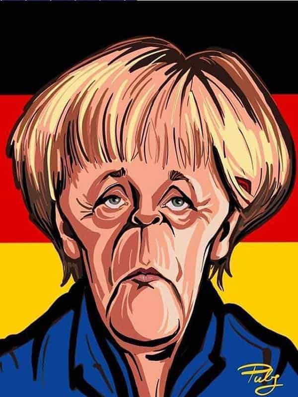 Angela Merkel Karikatur
