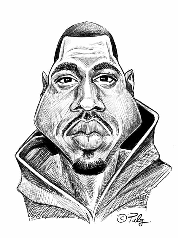 Kanye West Karikatur