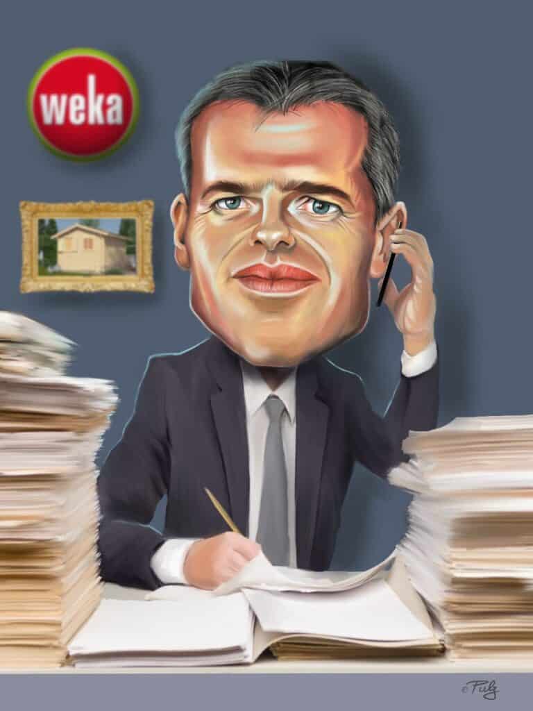 Karikatur Geschäftsmann